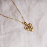 Textured Heart Necklace