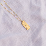 Reticulated Tablet Necklace