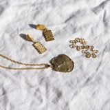 Mini Cloud Hoops Gold Vermeil