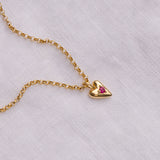 "You have my heart" Birthstone Necklace