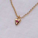 "You have my heart" Birthstone Necklace