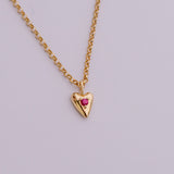 "You have my heart" Birthstone Necklace