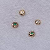 Emerald Gemstone Studs