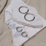 Foundation Hoops 20mm Silver