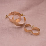Feather Hammered Hoops