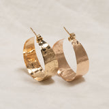 Feather Hammered Hoops
