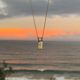 Textured Tab Necklace