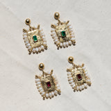 L'ange Sharpe Garnet Earrings