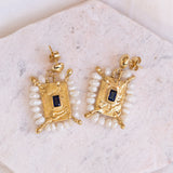 L'ange Sharpe Sapphire Earrings