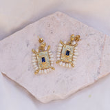 L'ange Sharpe Sapphire Earrings