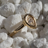 IGI Certified .54ct Pear Cut Diamond Ring