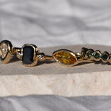 Teal Australian Sapphire Gold Répéter Ring