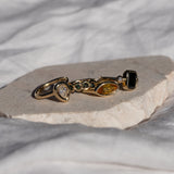 Marquise East West Sunshine Sapphire Gold Ring