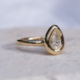IGI Certified .54ct Pear Cut Diamond Ring