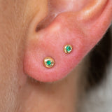 Emerald Gemstone Studs