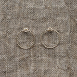 Iridium Fine Stud Hoops