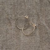 Iridium Fine Stud Hoops