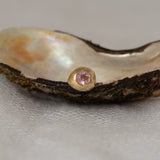 Single Pink Sapphire Gemstone Stud