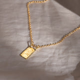 Textured Tab Necklace