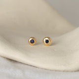 Blue Sapphire Gemstone Studs