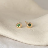 Emerald Gemstone Studs