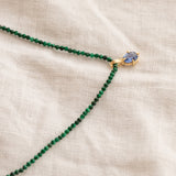 Cornflower Blue Sapphire Gold Pendant