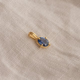 Cornflower Blue Sapphire Gold Pendant