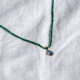 Cornflower Blue Sapphire Gold Pendant