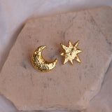 Moon and Stars Studs
