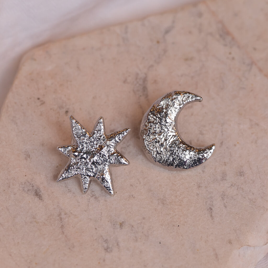 Moon and Stars Studs