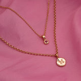 Organic Initial Necklace