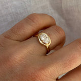 1.5CT Lab Diamond Tandem Solitaire 9ct Yellow Gold