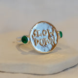 Slow Down Reminder Ring Silver
