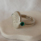 Slow Down Reminder Ring Silver