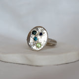 Gem Sprinkle Ring Silver