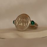 Slow Down Reminder Ring Silver