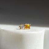 Duality Natural Diamond Stud
