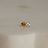 Duality Natural Diamond Stud
