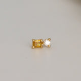 Duality Natural Diamond Stud
