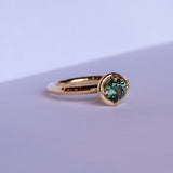 0.85ct Teal Australian Sapphire Ring