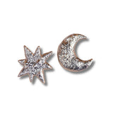 Moon and Stars Studs