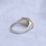 Emerald Fishell Gold Top Signet