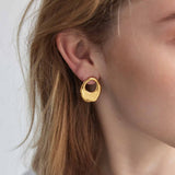 Holographia Earrings Gold Vermeil