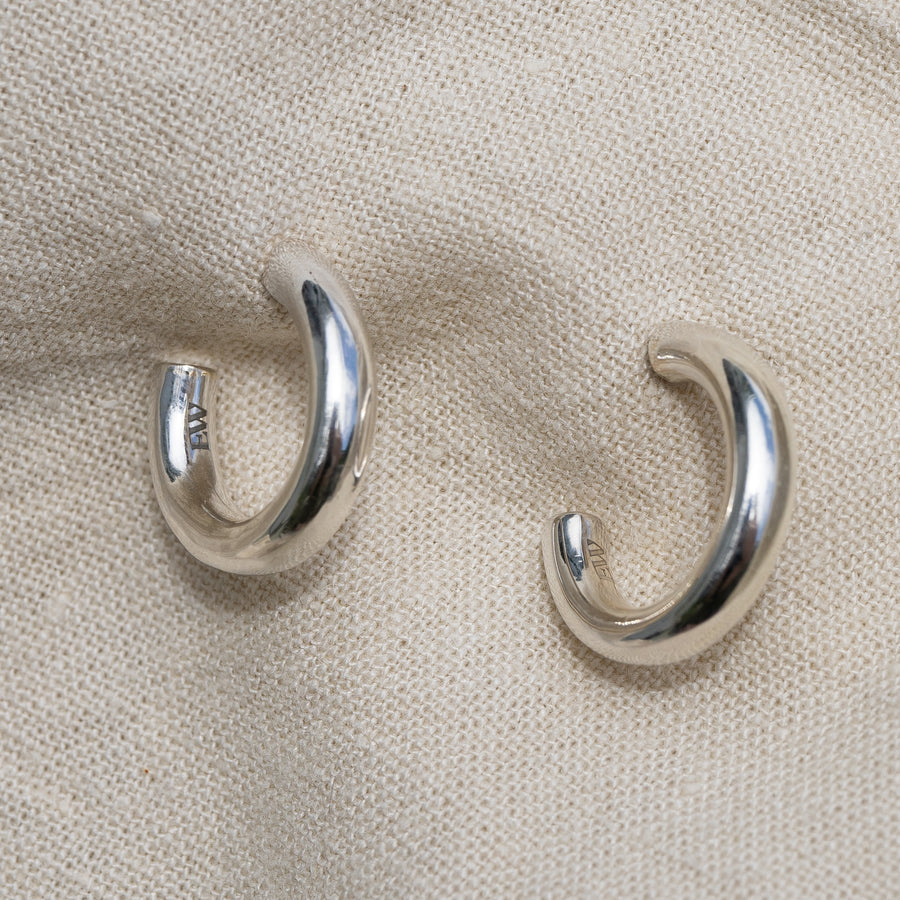 Foundation Hoops 20mm Silver
