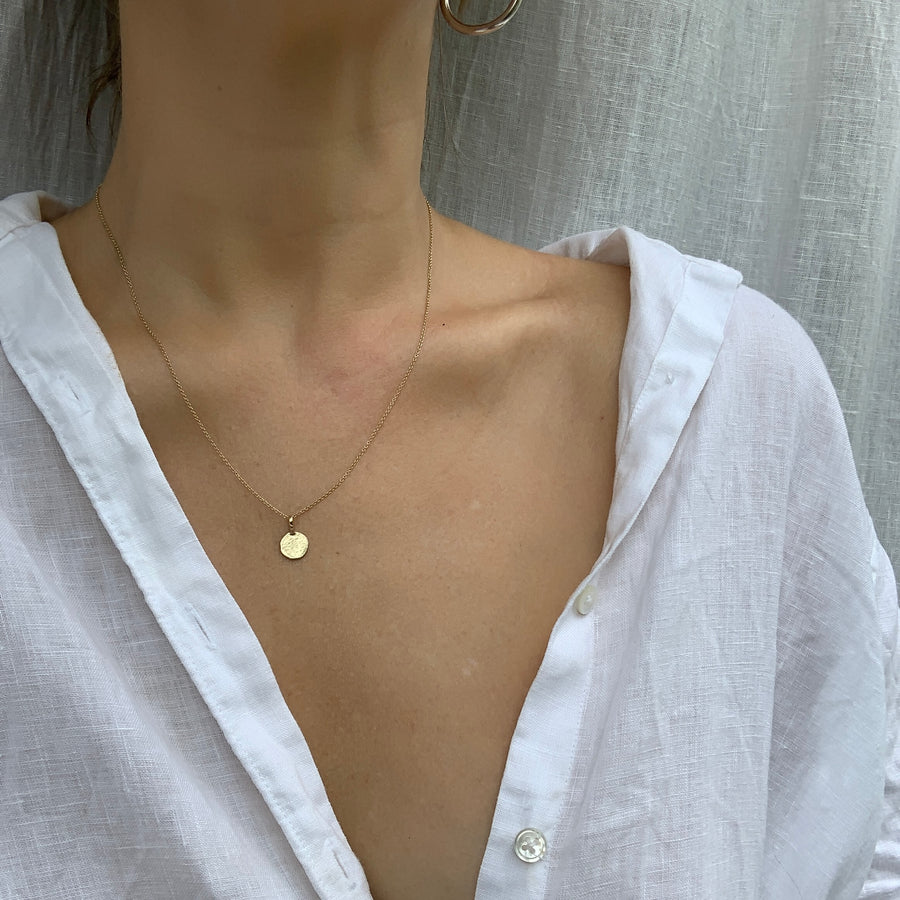 Mini Natural Coin Necklace