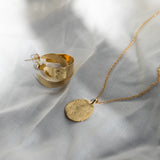 Large Natural Coin Necklace