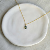 Raw Tourmaline Necklace 001