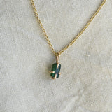 Raw Tourmaline Necklace 001