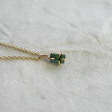 Raw Tourmaline Necklace 001