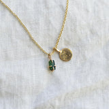 Raw Tourmaline Necklace 001